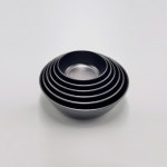 업소용 그릇 그린 멜라민 매트 원형 볼 대접 블랙 1개, 5볼(11.9cm) : 오너스디시