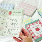 2026 귀여운 다이어리 체크앤후르츠 일기장 학생 만년형 레몬체크 : 나나미뇽