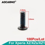 Aocarmo 100 개/몫 소니 Xperia XZ / F8332/31 G8231/32 용 중간 프레임 볼트 나사 내부 마더 보드 : 공삼트렌드
