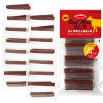 강아지 수제 줄줄이 낱개 간식 말랑 소갈비, 144g, 24개 : 오래오래프로젝트