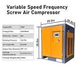 10 7.5KW 가변 속도 주파수 로터리 스크류 공기 압축기 단상 39CFM@120PSI/230V/60Hz/3상, 고정식 산업용 : RoyalAgency