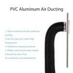 건조기 통풍 호스, HVAC 환기를 위한 유연한 알루미늄 공기 덕트, 팬 필터 및 성장 텐트, 클램프 2개 포함 3 in 17 ft Aluminum : 직구열셋 몰