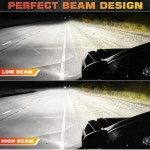 바이 LED 프로젝터 렌즈 할로 라이트 H4 H7 9005 9006 자동차 헤드라이트 헬라 엔젤 아이즈 상/하향등 LED 자동차 램프 키트 : 프린스타56