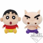 [한정수량] 반프레스토 제일복권 짱구는 못말려 크레용 신짱 나와 인기인 대집합 A상 짱구 & 부리부리 대마왕 인형 세트 : 피규어프레소 에프레소