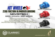 TTI AIRSOFT 핫휠 NOVRITSCH SSP5 전용 Zero-Friction CNC7075 원피스 경량 블로우백 하우징 (P0056) : im건스미스