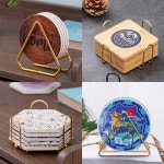 홀더 매트 머그컵 테이블 커피 주최자 액세서리 플레이스 주방 보관 8 1pcs 301 400ml : 마을살림상점