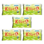 [타노츠쿠] K클레이L 초경량 종이점토 5개 팩 / 점토 세트 공작 유아 학교 교재로서 채용 대량 구매 대용량 시라카미넨도 clay 초등학생 : 바루마켓