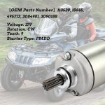 MOTOBUL 3084981 폴라리스 스포츠맨 335 400 450 500 레인저 425 스크램블러 매그넘 325 330 3090188 18645 113528과 호환 스타터 모터... 