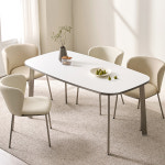 4인용 식탁 4인 식탁세트 4인식탁의자세트 1200x750+의자4개 : 우드온