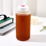 아이스 스탠다드 용기 1L 플라워 빨대캡 1박스 56개 보틀 카페 배달 대용량 물병 : 아조아MALL