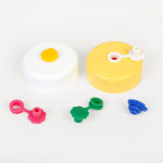 아이스 스탠다드 용기 1L 플라워 빨대캡 1박스 56개 보틀 카페 배달 대용량 물병 : 아조아MALL