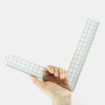 유니크 미니 그레이딩 직각자(20cm) G-007 그레이딩 휴대용 직각자 : 미싱하우스