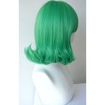 모농 그린 가발 여성용 중간 녹색 합성 14인치 다쓰마키 의상 (3325-1) : 리얼리퍼블릭