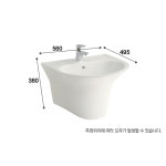 대림 반다리 세면대 DL-311 욕실 교체용 세면기 : 보코 BOKCO