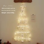 벽걸이 크리스마스 트리 홈 DIY 발광 펜던트 접이식 크리스마스... 아르볼 나비다드 인공 크리스마스 트리 장식 white 113cm : 오늘의픽 1984