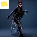 셀리나 카일 코스프레 의상 배트 우먼 점프 슈트 신발 벨트 판타지 할로윈 파티 영화 다크 나이트 의류 : 하...