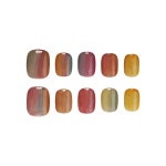 AMOMD 가을 선셋 라운드 수제네일팁 TH011R : 주식회사 손톱에진심