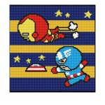 큐트 어벤저스 히어로 DIY 25x25 보석십자수 : 에스에스마트