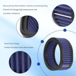 AHL 모터사이클 고유량 공기 필터 재사용 가능한 청정기 S & G 시리즈 카뷰레터 할리 Ultima JAMMER 모터스 및 Carbs E-3226 라운드 1011... 