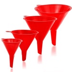 주방용 충전병용 리크비 충전, 101, 플라스틱, - 식품 깔때기 4팩 자동차용 76 깔때기, 크기(122, 등급 50mm) 지저분하지 및 않은 Black... 