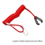 야마하를 위한 보트 모터 킬 스톱 스위치 핸들바 시동 박스 어시 및 안전 랜야드 교체. : 더아샤컴퍼니