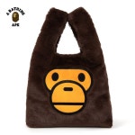 BAPE 베이프 베이비 마일로 퍼 토트백 브라운 : 호시노마트