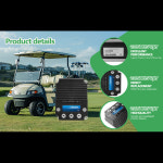 속도 컨트롤러 36-48V 400A 1268-5403 12685403 378275403  Curtis EZ-GO 골프 카트 1268 DC SepEx 전동 컨트롤러와 호환 가능... 