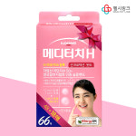 일동 메디터치H 썬프로텍션 돗트 원형 66매 얼굴 트러블 패치 자외선 방수 하이드로콜로이드 : 헬시링크