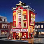 Streamer 극장 집 건물 세트, 도시 조명 피규어 중지 2445 모델 형 블록 : 한강무역상사7