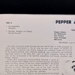 [수입 중고 LP] J3627 Pepper Adams Quintet – Pepper Adams 5 : 예음레코드