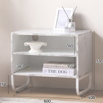 G8282 2단 오픈 거실 침실 틈새 협탁 600 원룸 침실 다용도수납장 이케아 : 깔꾸미프렌즈