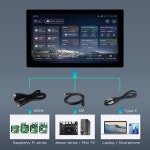 정시출고 품질보증 14인치 2K 용량성 터치 디스플레이, 2160×1440, 고해상도 이미지 품질, 10포인트 광학 본딩 강화 유리 Pa... 