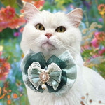 러블리 뜨왈 리본 강아지 고양이 케이프 명화 시리즈 : 앨리스 펫