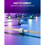 실외등 2/프로용 10피트 연장 케이블 데크 조명 IP68 방수 연장 코드 고비 H705D H705E H705F H706A H706B H706C H7067 H7068 : 엔루트