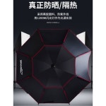 낚시우산 아웃도어 낚시파라솔 양산 해변용 1 방수 캠핑 고무 태슬파라솔 캠핑장 1 두꺼운 검은 비닐 우산천 2 0m 자외선차 : 모디렉트