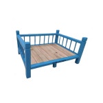 강아지원목침대 애견가구 애견침대 애견하우스 개침대 흰색 M 강아지해먹 흰색 M : 둘리홈