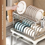 형광등,온도조절기,주방악세사리,전기배선용품2단 식기 건조대 그릇 배수대 홀더 스탠드 선반 주방 싱크대 위 배수대 조리기구 홀더 카운터탑... 