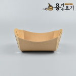 직사각 베이킹트레이 KY몰드6호 종이몰드 크라프트트레이 일회용 종이트레이 (400개) : 용기는요기