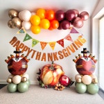 추수감사절 장식 풍선 가랜드 포토존 땡스기빙 벌룬클라우드 2024-5 칠면조와 호박 : 파티셔스 오피셜