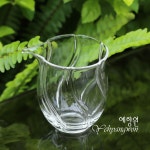 [다도 숙우] 예향원 핸드메이드 튜울립 플라워 글라스 공도배 230ml P-8279 : 예향원