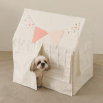 휴식완성 강아지 텐트하우스 강아지집 애견 하우스 화이트, 중형 : 햇살맑은집