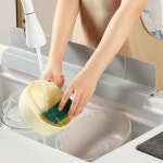 실리콘 처마형 싱크대 물막이 설거지 물튀김 방지 흡착형 물받이 워터가드 물막이 : 세일위크