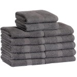 MAGTEX 다크 그레이 살롱 핸드 타월 벌크(24팩, 16x27인치) 100 면, 퀵 드라이 이지 케어 - 비표백 방지 페이드, 수축 다목적 및 내구성이... 