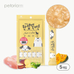 펫토리아 짜먹는 한입뚝딱 12gx5p 고양이 강아지 국산 간식 닭고기+고구마, 60g, 1개 : 펫토리아