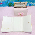 G1644 먼작귀 지갑 미니 귀여운 반지갑 선물 리본 우사기 하치와레 새로운 : 쿠마네상점