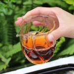 [다도 숙우] 예향원 핸드메이드 튜울립 플라워 글라스 공도배 230ml P-8279 : 예향원