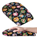 지지대, 마사지 디자인으로 마우스패드 업그레이드, 를 위한 논슬립 PU 베이스 데스크톱 패드, 컴퓨터, 사무실 및 가정, F-러블리 독스 12 : 고토이픽