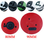 2개 80MM90MM 3D 자동차 엠블럼 배지 후드 앞뒤 트렁크 로고 스코다 파비아 1 2 옥타비아 a7 RS 브 라피드 예티 카록 비전용 : 델루아1