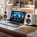 SAUNGYU 컴퓨터 PC스피커 100W 앰프내장 hifi 하이파이 고음질 고출력 2채널 : SAUNGYU
