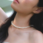 [바이위켄드] 피카 젬스톤 목걸이 Fika gemstone necklace ivory : 바이위켄드
